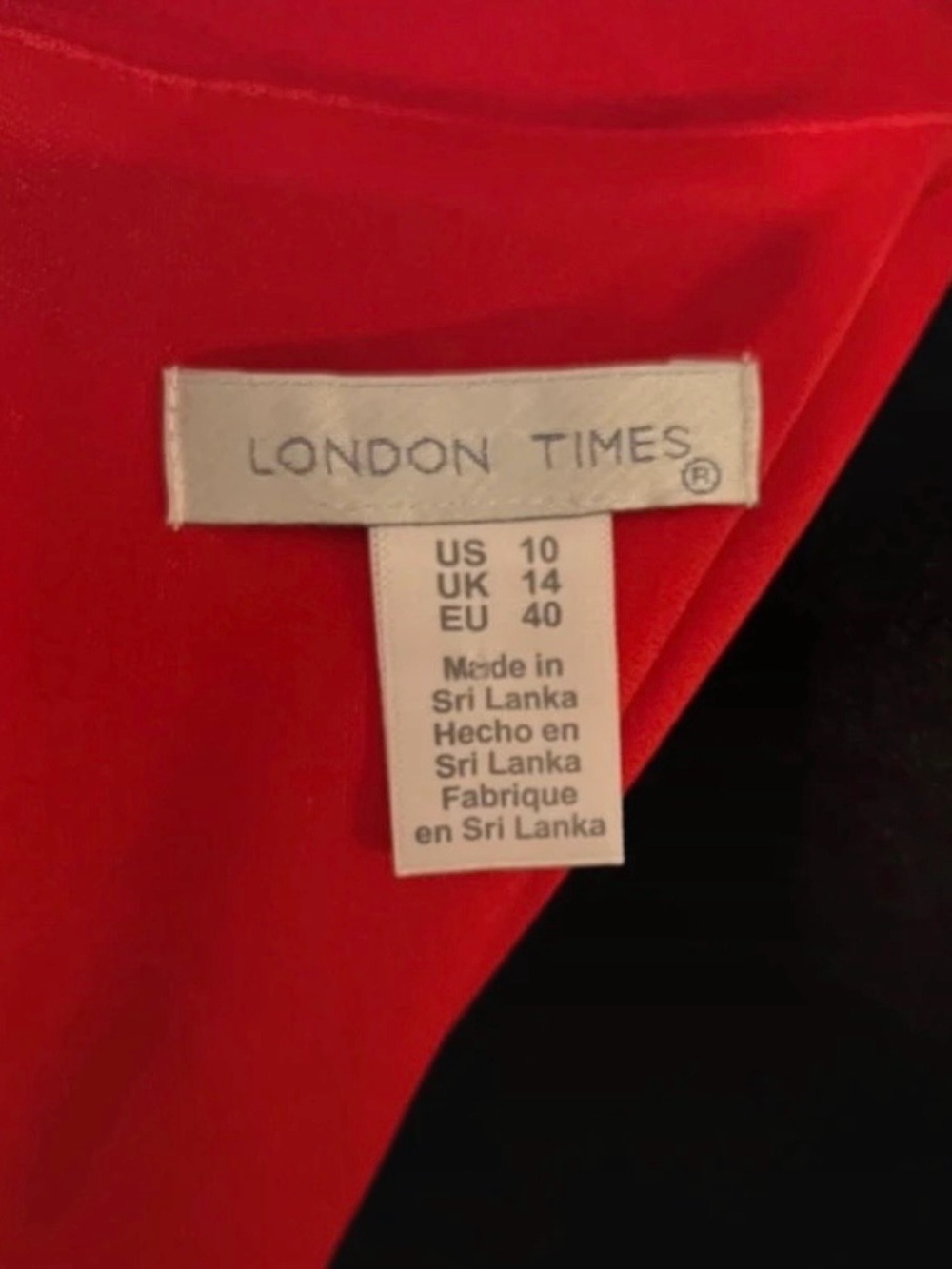 London Times Red Ruffle Maxi Dress - Picture 4 of 5